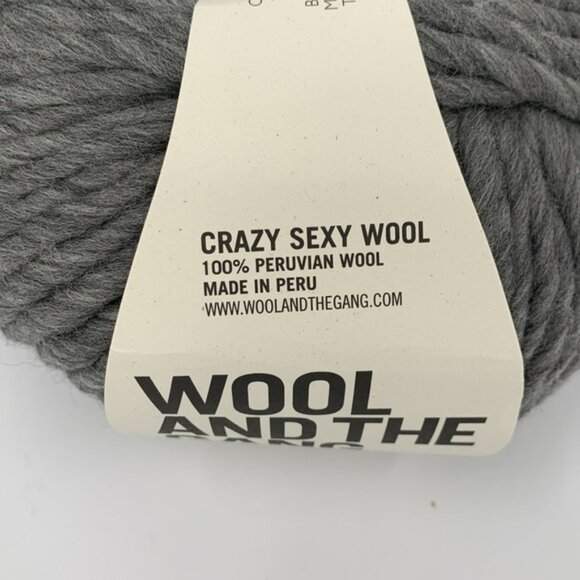 Wool and the Gang Crazy Sexy Wool Tweed yarn Gray Peruvian 4 skeins 800 grams - Picture 2 of 3